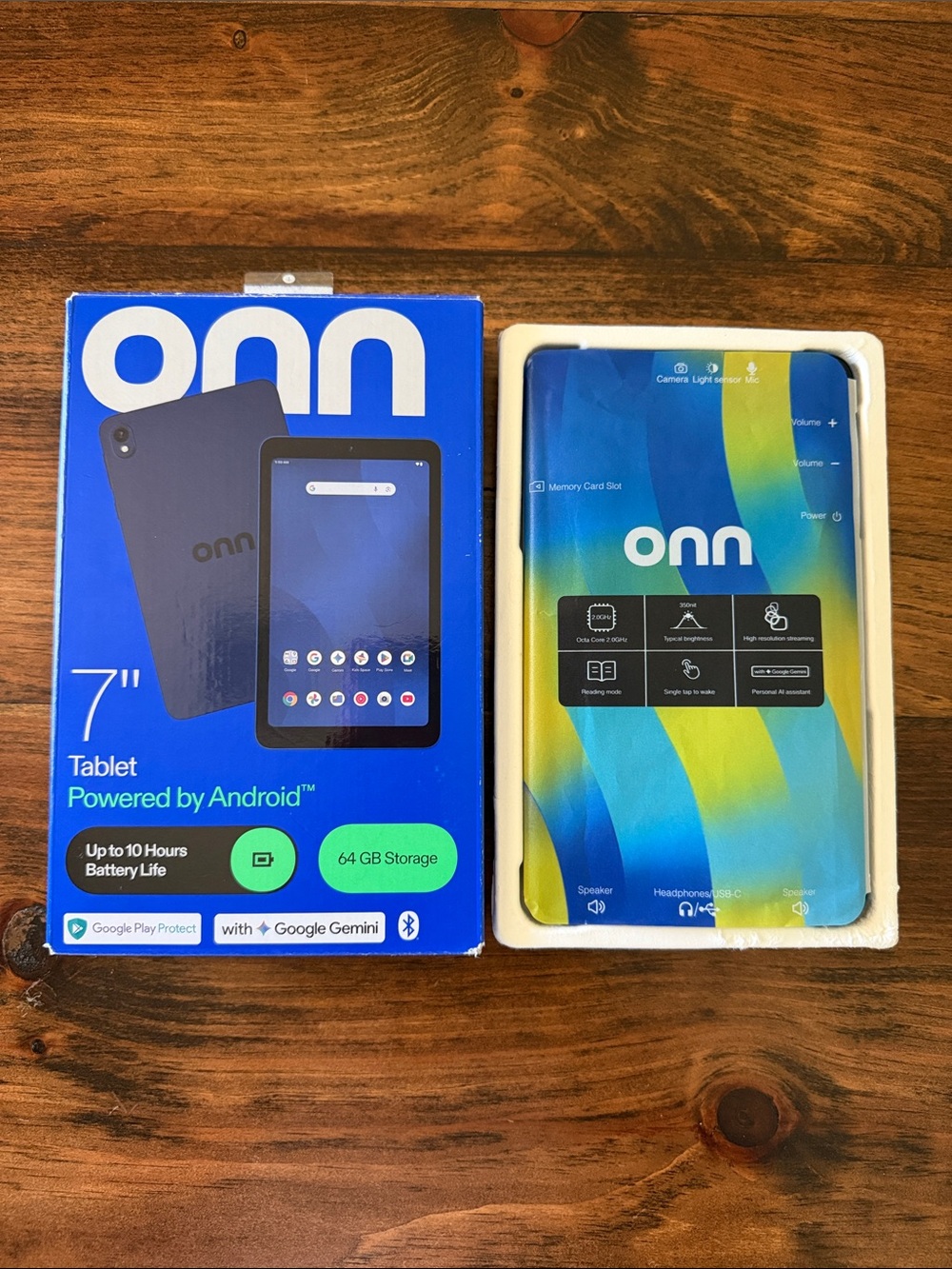 Onn 7” Android 16 Core Tablet 64GB Navy